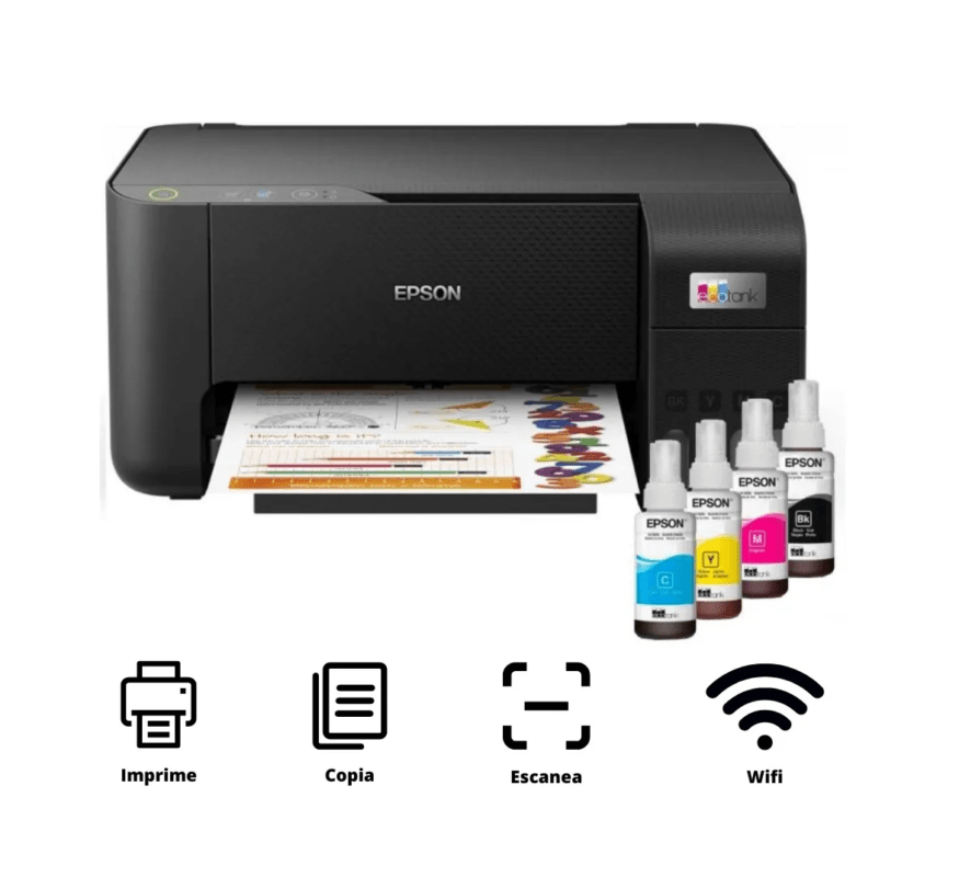 Impresora Epson Multifunción De Tinta Continua Y Wifi L3250 - Imagen 2