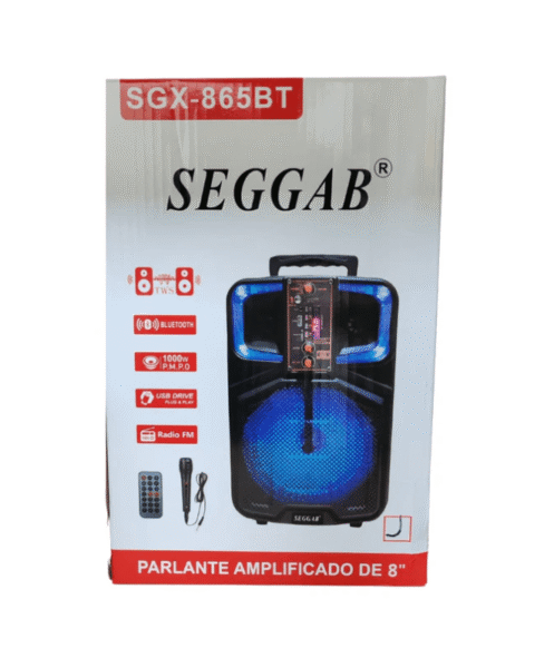 Parlante SEGGAB con micrófono y control (SGX-860BT) - Imagen 2