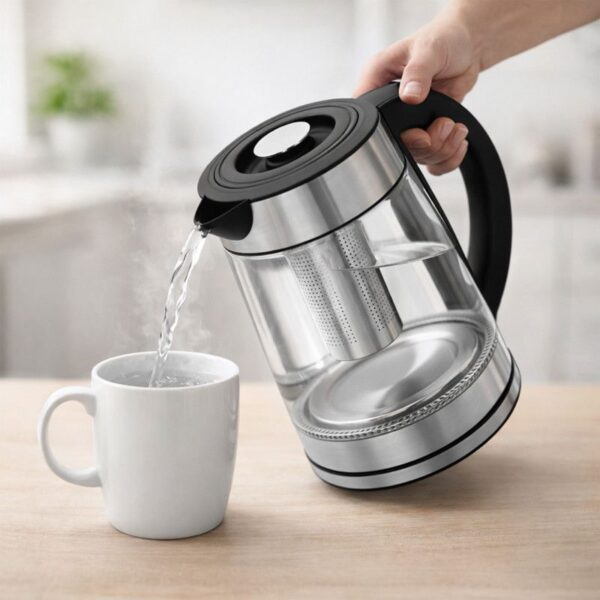 Hervidor de Agua Umco Eléctrio De Vidrio Con Filtro 1.7 Litros 5517 - Imagen 3