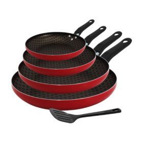 Set De 4 Sartenes Umco Basic+espátula De Antiadherente 4231