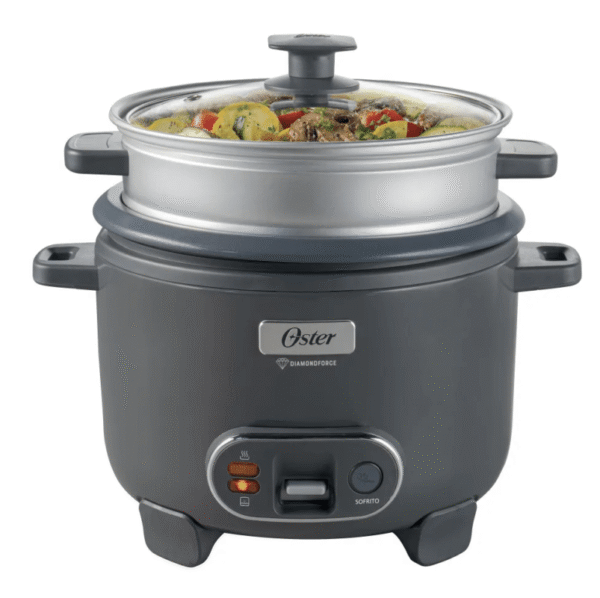 Arrocera Oster 3 En 1, Función Sofrito Vaporera 2.2 litros Ckstrc12dfsk