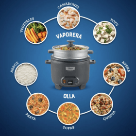 Arrocera Oster 3 En 1, Función Sofrito Vaporera 2.2 litros Ckstrc12dfsk - Imagen 4