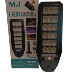 Lampara Solar Led Reflector Solar 400w Poste Exterior D-2154