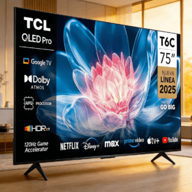 Television Smart Tv 75 Pulgadas Tcl 4k Uhd Qled 75t6c - Imagen 2