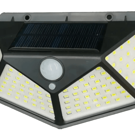 Lampara Solar Aplique Led Reflectorr Exteriores 100w Mj-100 - Imagen 2