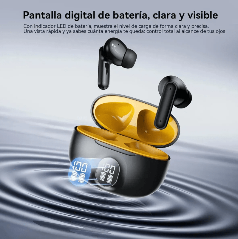 Audífonos Inalámbricos In-ear Bluetooth Con Sonido Estéreo Y Pantalla Led De Carga - Imagen 3