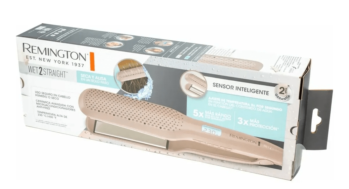 Plancha De Cabello Alisadora Húmedo Y Seco Remington S28a - Imagen 4
