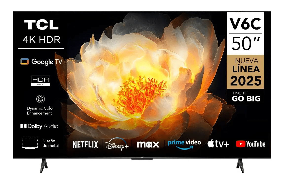 Television Smart Tv 50 Tcl Pulgadas 4k Uhd 50v6c