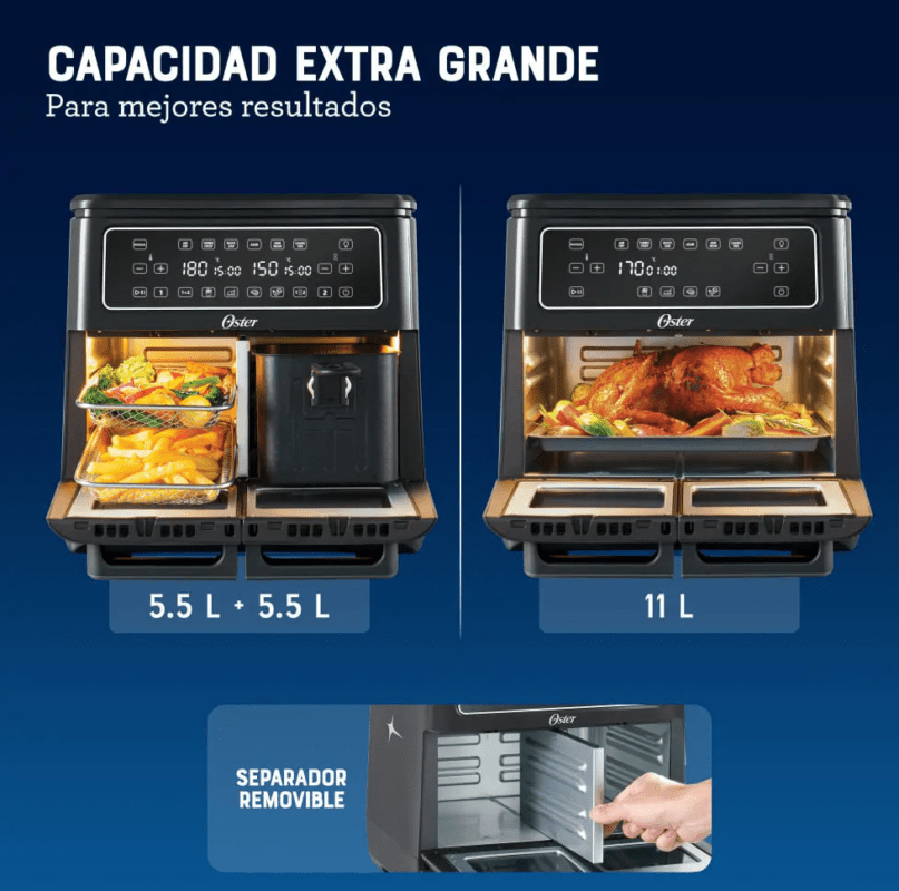 Freidora De Aire Flex 2 Zonas De Cocción 11 L Ckstaf11mcddf - Imagen 5