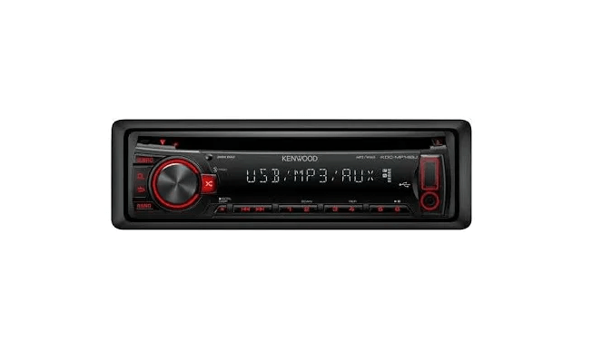 Radio Para Carro Kenwood Receptor De Audio 1 Din Kdc-mp148u