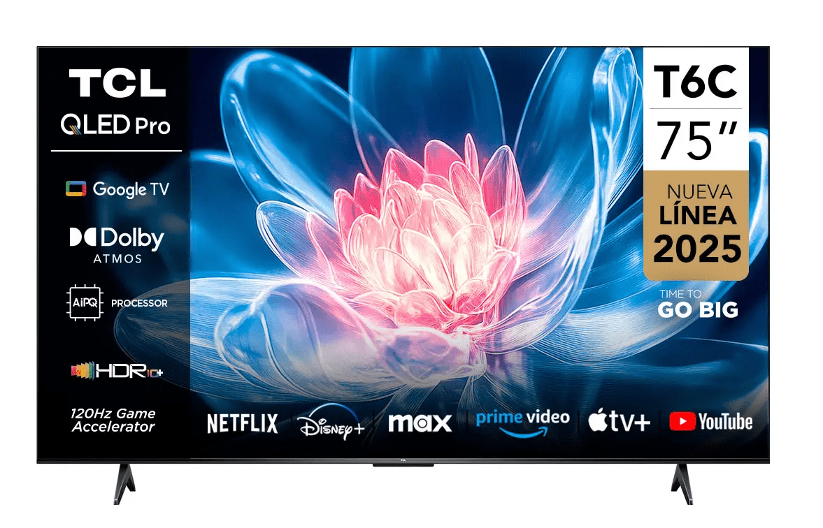Television Smart Tv 75 Pulgadas Tcl 4k Uhd Qled 75t6c