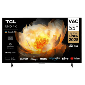 Televisión Smart Tv 55 Pulgadas Tcl 4k Uhd 55v6c