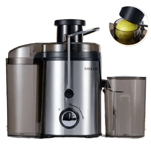 Extractor De Jugos Y Fruta Sokany Acero Inoxidable Sk-jb-175