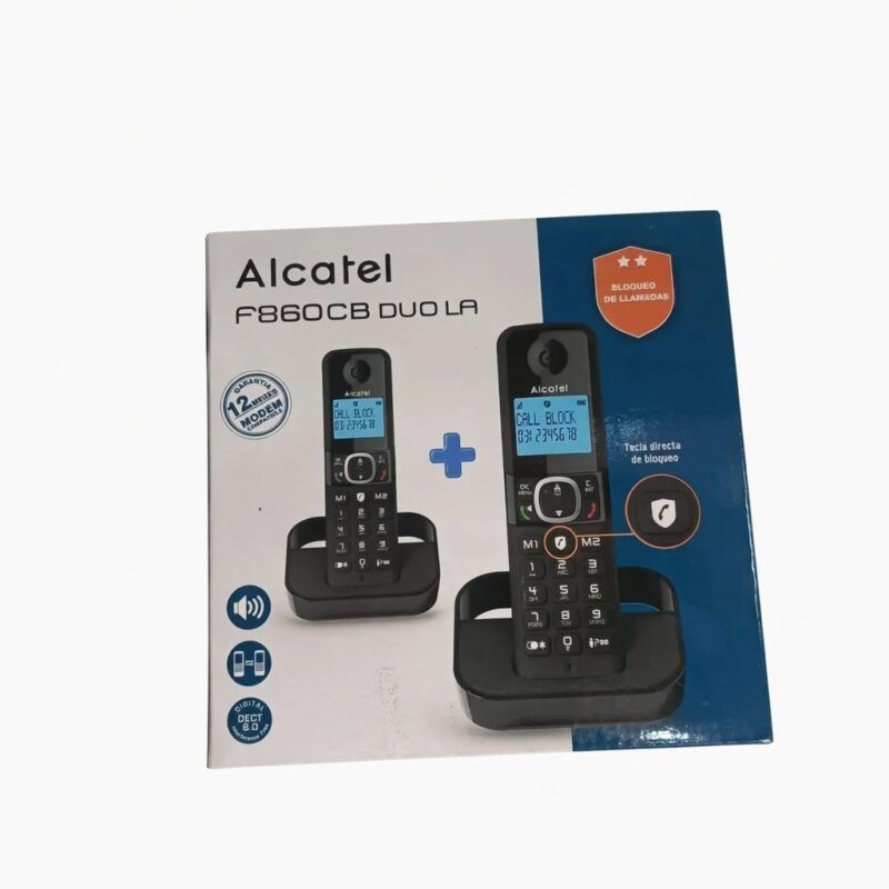 Teléfono Inalámbrico Alcatel 2 Bases F860cb Duo La - Imagen 2