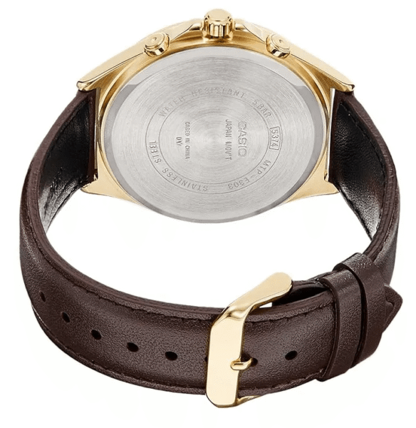 Reloj Casio Enticer Con Correa De Cuero Wr 50 M - Imagen 3