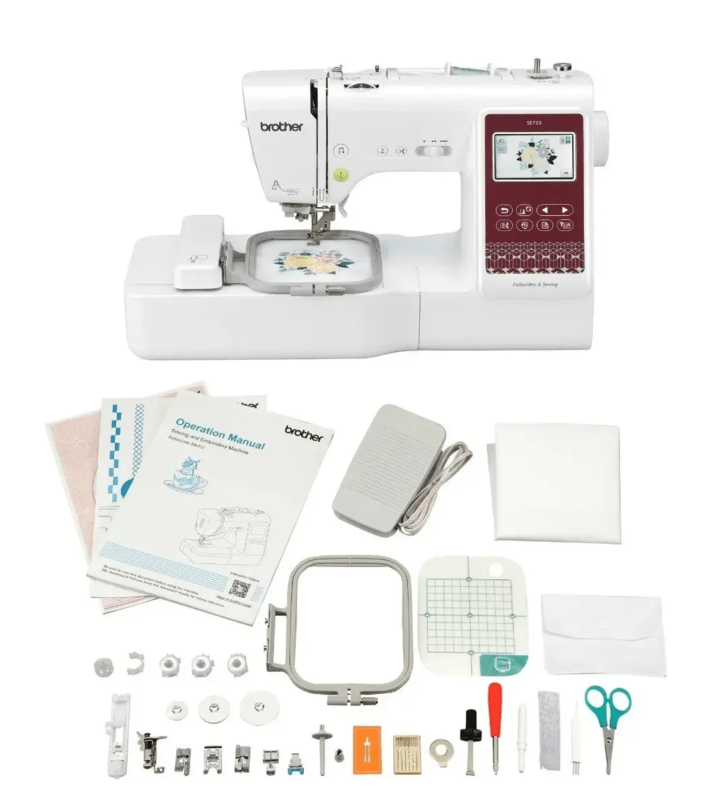 Máquina De Coser Y Bordar Brother 103 Puntadas Se725 - Imagen 3