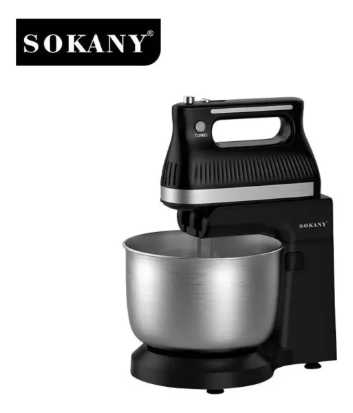 Batidora De Pedestal Eléctrica 5 Velocidad Mas Turbo Sk-6663 - Imagen 2