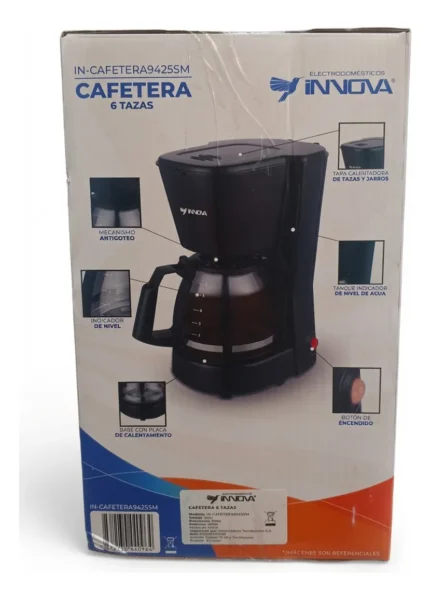 Cafetera 6 Tazas Innova Filtro Permanente In-cafetrea942sm - Imagen 5