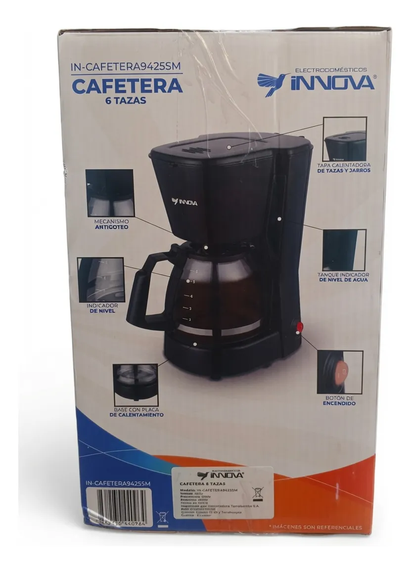 Cafetera 6 Tazas Innova Filtro Permanente In-cafetrea942sm - Imagen 5