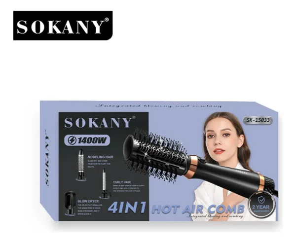 Cepillo Secador 4 En 1 Pinceles De Estilo Sokany Sk-15033