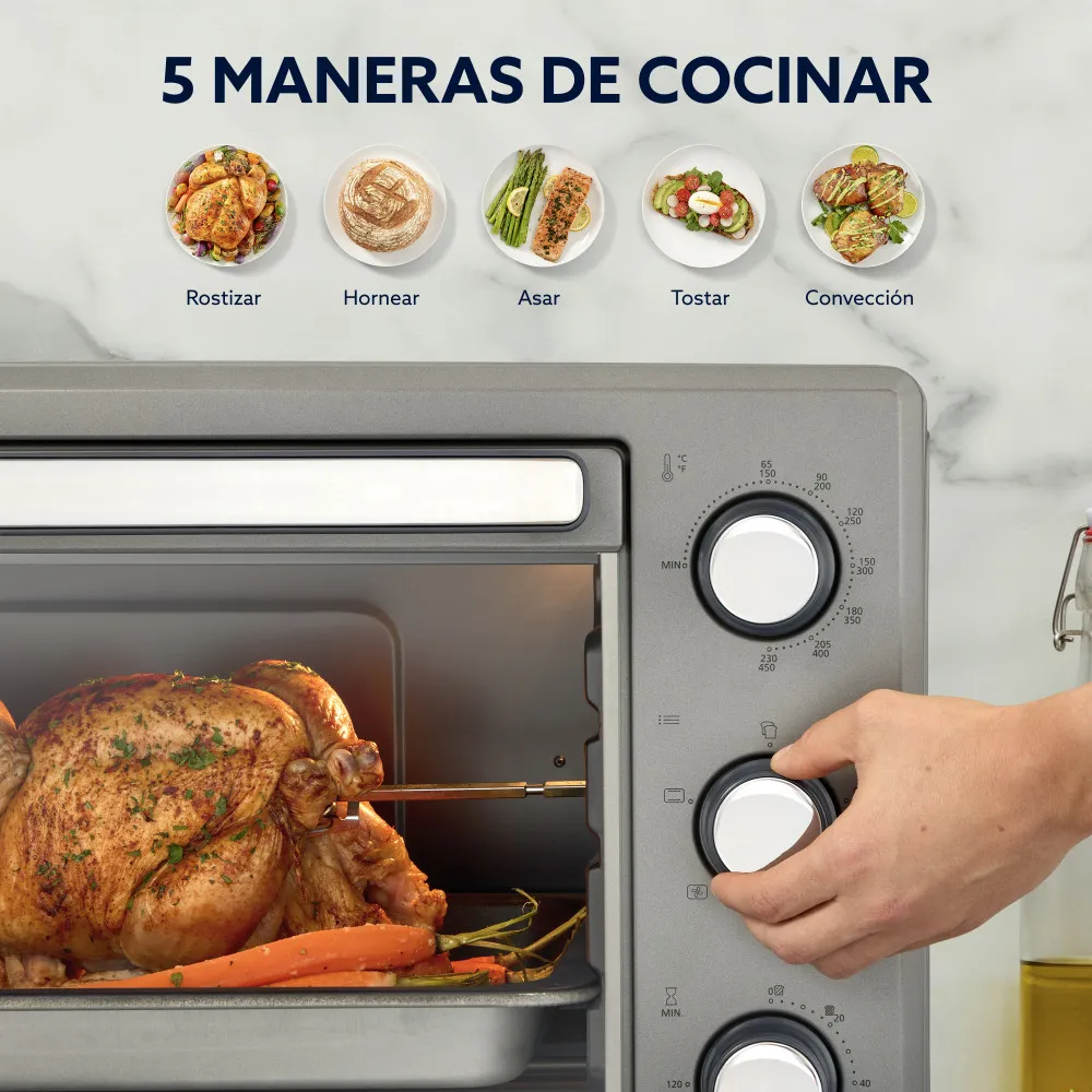 Horno Tostador Oster® 60 Litros Rotisserie Tssttv60mns - Imagen 7