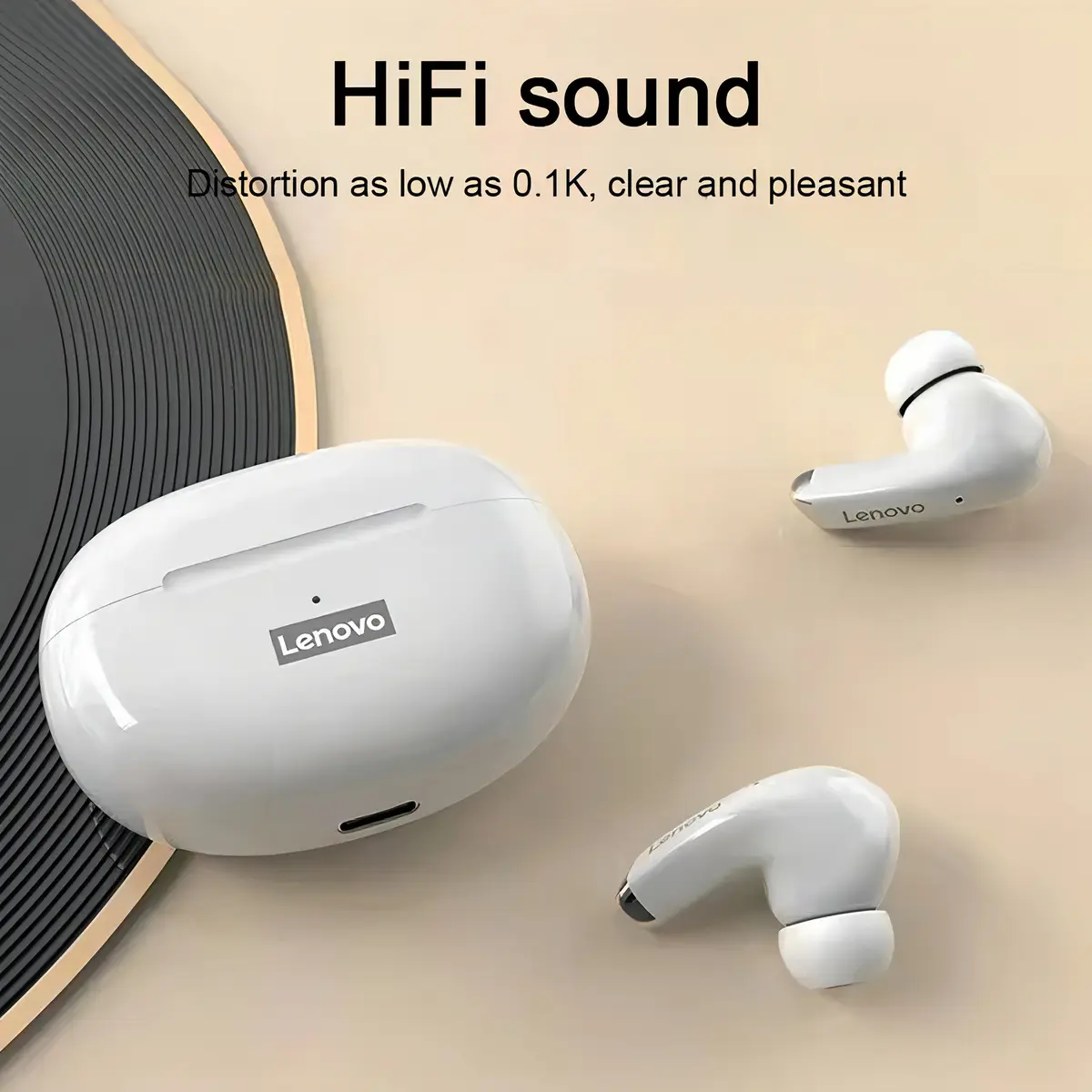 Audifonos Auriculares Bluetooth Tws Lenovo Blanco Lp5 Pro - Imagen 3