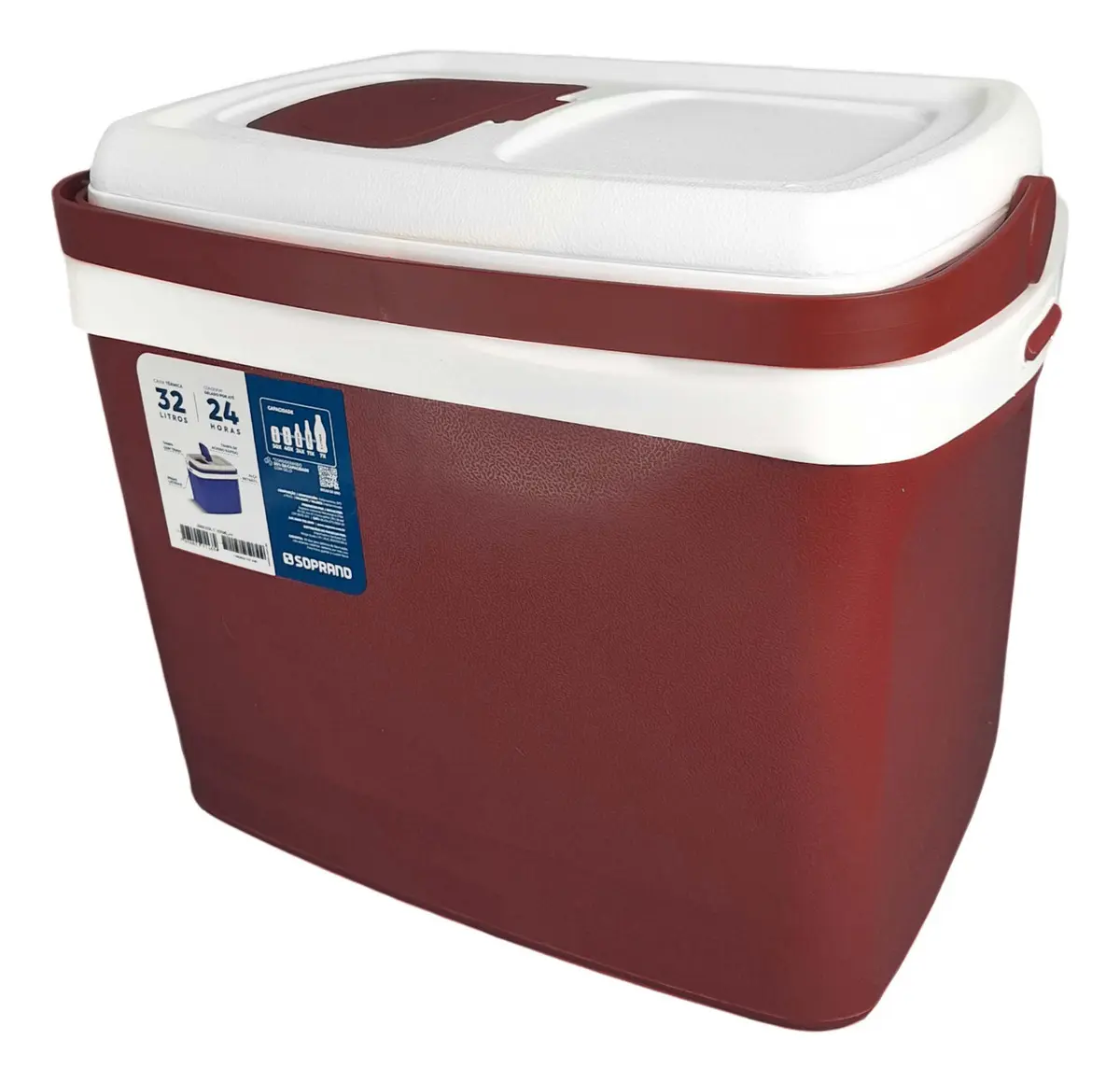 Cooler Conservadora Térmica 32 litros Soprano Portátil Camping Playa - Imagen 5