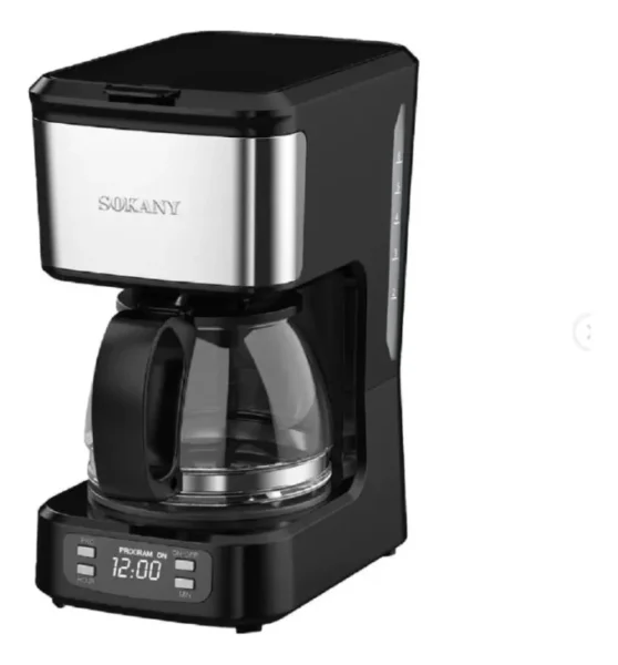 Cafetera Programable De 6 Tazas Electrica Sokany Sk-04044