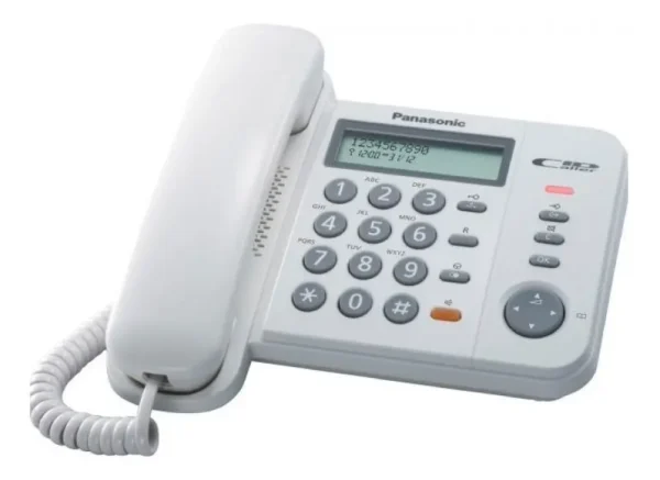 Teléfono Panasonic KX-TS580LX fijo color blanco