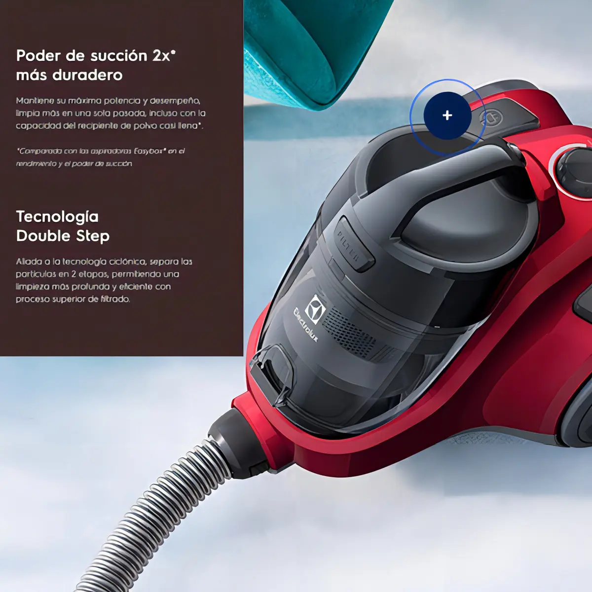 Aspiradora Electrolux 1800w Ease C3 Sin Bolsa Eas31 - Imagen 4