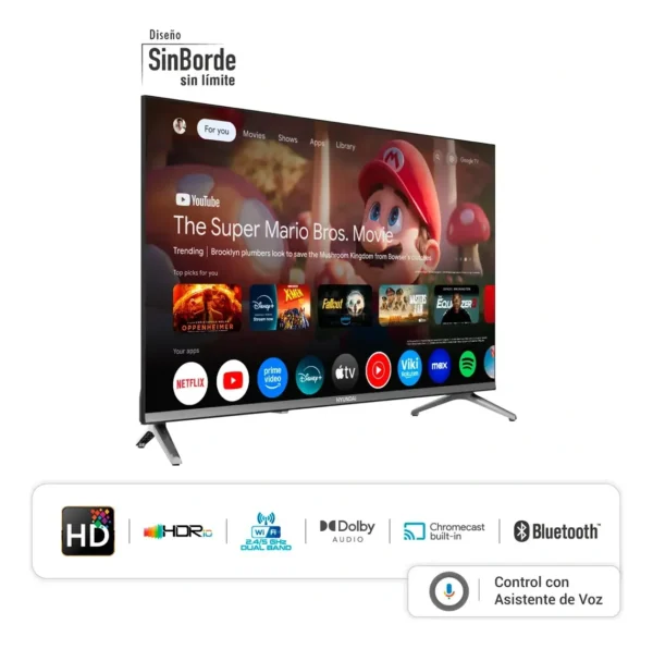 Smart Tv 32 Pulgada Hyundai Qled Fhd Hyled3259qg - Imagen 3