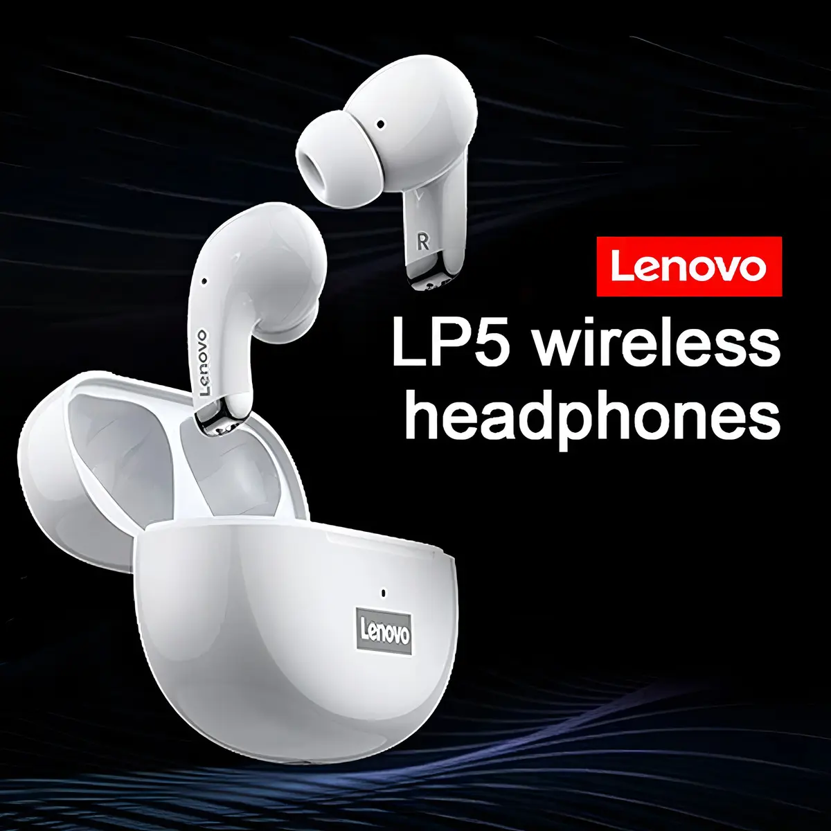 Audifonos Auriculares Bluetooth Tws Lenovo Blanco Lp5 Pro - Imagen 2