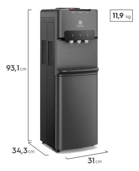 Dispensador De Agua Electrolux Fría, Caliente, Ambiente Es11 - Imagen 5