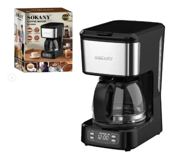 Cafetera Programable De 6 Tazas Electrica Sokany Sk-04044 - Imagen 3
