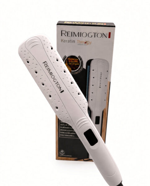Plancha de Cabello Revestimiento de Ceramica con Keratina y Aceite de Argan S-7603