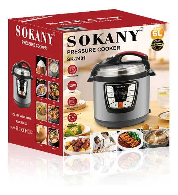 Olla Multifuncional Sokany 1000w Digital Sk-2401 - Imagen 2