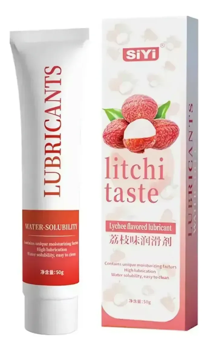 Lubricante Siyi Sabor Litchi Comestibles 50g Mnn33-rhy01