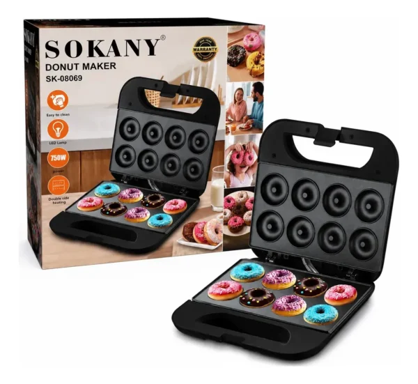 Máquina Eléctrica Mini Donas 8 Puestos Sk-08069