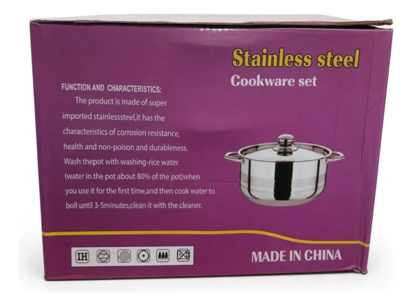 Juego De Ollas 8 Piezas Jiedejia Cookware Set Jdj0308 - Imagen 2
