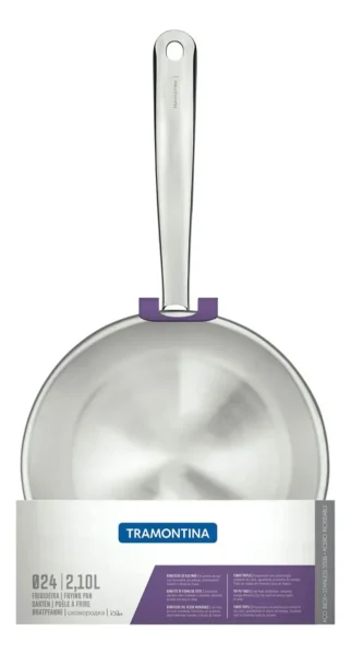 Sarten Tramontina 24cm Acero Inoxidable 2.1 Litros