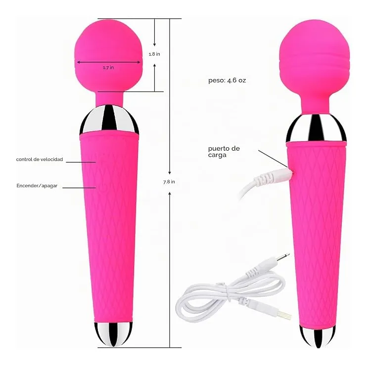Vibrador Usb Recargable Doble Vibración Impermeable Mj-12 - Imagen 3