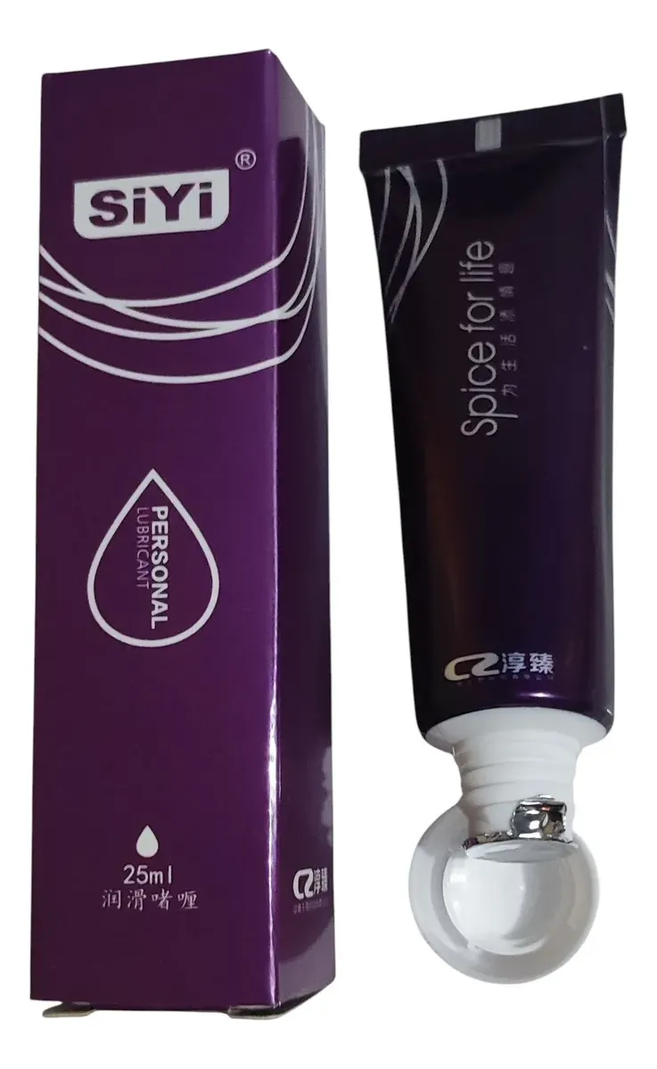 Lubricante Personal Base De Agua Siyi Caja Morado 25ml - Imagen 2