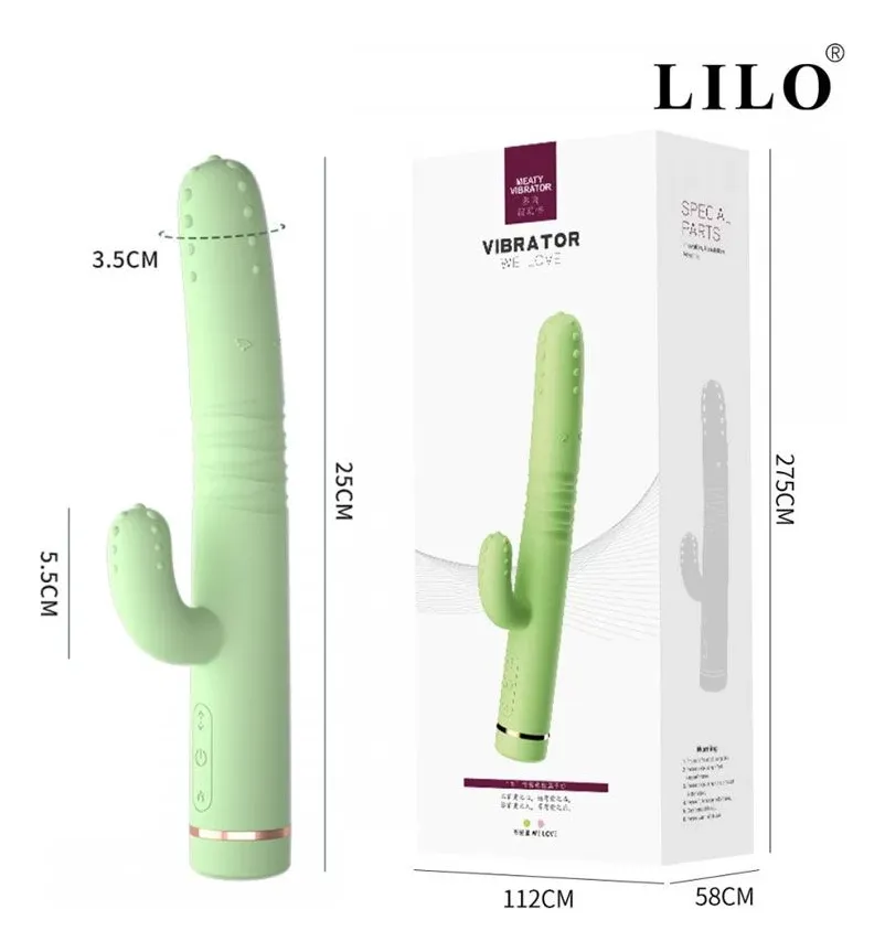 Vibrador Lilo We Love Cactus Recargable 10 Modos Ll-b2201 - Imagen 5