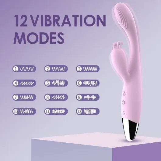 Vibrador Sagan Massageador De Silicone 12 Niveles Sg1311 - Imagen 3