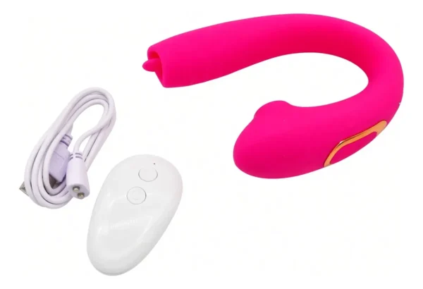 Vibrador Satisfyer Doble Ondas Con Succión Y Lengua Yj-262