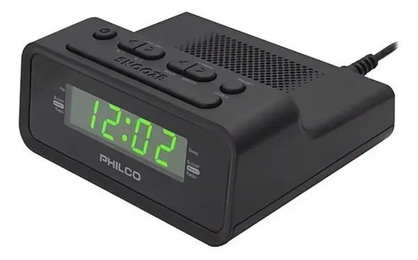 Radio Reloj Despertador Digital Philco Alarma Dual Par1006 - Imagen 4